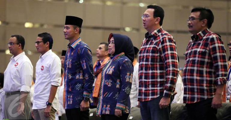 Cagub dan Cawagub DKI Jakarta Soal Capres dan Cawapres 2019