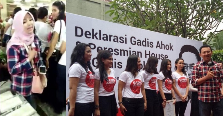 Gadis Ahok Diinterogasi Mendadak di Pasar Minggu Jakarta