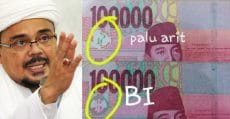 protes habib rizieq pada uang rupiah bi